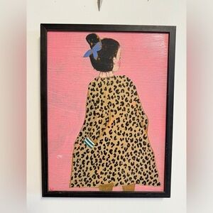 Joelle Wehkamp Framed Painting/Print
Staturday Chic Girl In Animal Print Coat